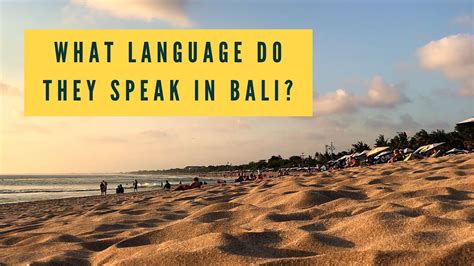 what language is spoken in bali indonesia